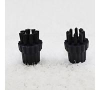 Lot de 2 têtes de brosse de rechange en nylon compatibles avec les balais à vapeur. Accessoires indispensables pour un nettoyage efficace