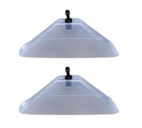 Lot de 2 têtes de buse de pulvérisation coupe-vent pour pulvérisateurs électriques avec construction en cuivre/polypropylène, 1 5 fils et motif de pulvérisation de ventilateur pour améliorer