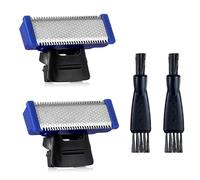 Lot de 2 têtes de rechange compatibles avec les lames de rasoir Micro Touches Solo (2 pièces + 2 brosses)