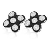 Lot de 2 têtes de rechange compatibles avec les rasoirs Remington Balder Pro RX5/XR7000/XR1500, rasage électrique de précision pour homme chauve (tête/2 pièces)