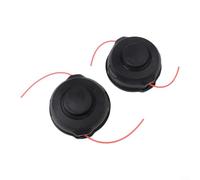 Lot de 2 têtes de rechange pour débroussailleuse avec design de bosse et d'alimentation et filetage M8 x 1 25 LH pour un entretien efficace de la pelouse et du paysage
