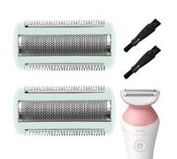 Lot de 2 têtes de rechange pour tondeuse BRL130 BRL140 BRL175 RL146 BG2000 - Tête de rechange en acier inoxydable - Lames de rechange pour rasoir électrique humide et sec (vert)