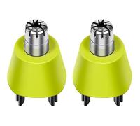 Lot de 2 têtes de rechange pour tondeuses à poils de nez, compatibles avec les tondeuses électriques Philips, rotatives à 360
