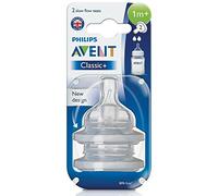 Philips AVENT Tétine Anti-colic, 2 pièces, tétine à débit lent, 1 mois et +