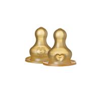BIBS Tétines biberon en latex – Anti-colique – Débit lent – 2 pièces