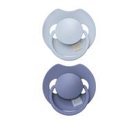 Lot de 2 tétines LOVI Prime dynamiques en silicone avec capsule de stérilisation anti-allergique sans BPA (Baby Blue/Blue, 6-18)