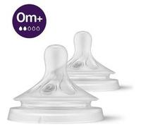 Lot de 2 Tétines Natural Philips Avent 3.0 SCY962/02 - Dès la naissance G