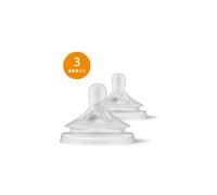 Lot de 2 tétines Natural response 1 mois+ débit Moyen