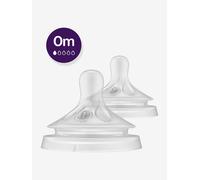 Lot de 2 tétines Philips AVENT Natural Response, 5 débits au choix transparent 6