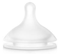 Suavinex Tétines Symetriques Sx Pro Silicone Débit M, +3 Mois, Transparent, 2 Unités