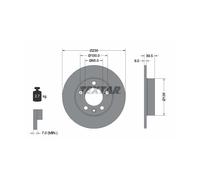 Lot de 2 Textar Disque de frein 92082503 pour SEAT VW AUDI IBIZA IV 1J0615601C
