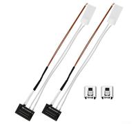 Lot de 2 thermistance de chauffage avec clip pour imprimante Bambu Lab P1P P1S - Pièces de rechange pour chauffage d'imprimante - Détection de température à 300 °C - Chauffage 24 V 48 W - Compatible