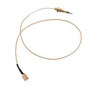 Lot de 2 thermocouples de rechange pour cuisinière à gaz et chauffage en spirale - Capteur haute température plaqué or 600 mm/1200 mm
