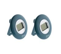 Lot de 2 - Thermomètre d'intérieur - Bleu canard écran LCD - Otio