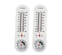 Lot de 2 thermomètres de culture analogiques pour la culture de serre, thermomètre intérieur, lecteur de température domestique, hygromètre, hygromètre avec Fahrenheit/Celsius (℉/℃)