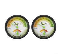 Lot de 2 thermomètres et hygromètres à double affichage pour terrarium, contrôle de la température pour iguane dragon barbu