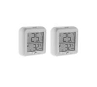 Lot de 2 thermomètres hygromètres intérieur + capteur - blanc - Otio