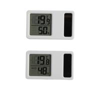 Lot de 2 thermomètres hygromètres numériques avec affichage numérique clair pour un usage domestique (5 x 3 cm)