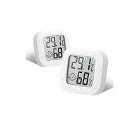 Lot de 2 thermomètres-hygromètres numériques, moniteur sans fil de haute précision pour la température et l'humidité