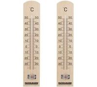 Fackelmann 9986550 Lot de 2 16364 Bois, intérieur, extérieur, Mural, Bois, 25 cm