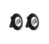 Lot de 2 thermomètres intérieurs LCD - noir - Otio