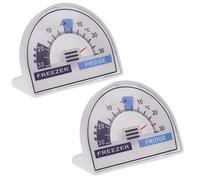 Lot de 2 thermomètres pour réfrigérateur et congélateur avec zones de température recommandées, refroidisseur