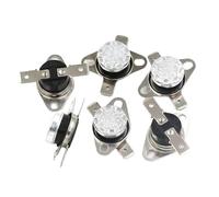 Lot de 2 thermostats bimétalliques KSD301, interrupteur de température, contrôle thermique, 40~160 °C, thermostat à réinitialisation manuelle, 75 80 85 160 65(125C,Normally Closed)