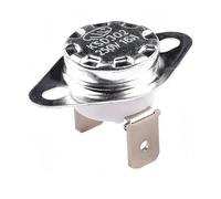 Lot de 2 thermostats céramiques KSD302 16A 250V, normalement ouverts/fermés, plage de température de 85 °C à 300 °C (40 °F à 300 °F).(NC-16A-Bend foot,190C)