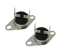 Lot de 2 thermostats F115-25F pour souffleur de cheminée, interrupteur de réinitialisation automatique de 46,1 °C à 32,2 °C avec bornes de 35,6 cm, contrôleur de température en métal pour ventilateur