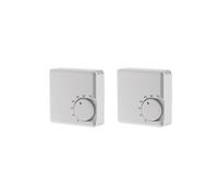 Otio - Lot de 2 thermostats mécaniques 5°C à 30°C - Blanc Blanc