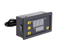 Lot de 2 thermostats numériques W3230 AC fiables avec sonde de capteur pour machines à fruits de mer, congélateurs et CVC (110 V-220 V)