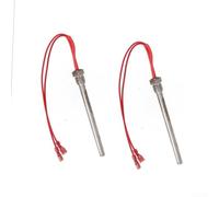 Lot de 2 tiges d'allumage 300 W 220 V pour poêle à granulés Filetage M16 x 1,5 - Accessoires de tige de chauffage de rechange (10 x 150 mm)