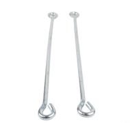 Lot de 2 tiges de piston en acier galvanisé pour pompe type 75, convient pour pompe à fleurs et pompes ordinaires, taille 36,5 cm
