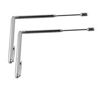 Lot de 2 tiges de radiesthésie en cuivre pur à 99,9 % - Tiges de détection de métaux flexibles renforcées en laiton pour source d'eau, veines minérales et recherche de trésors - 55 cm (argent)
