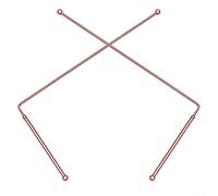 Lot de 2 tiges de radiesthésie rétractables en cuivre à 99,9 % - Instruments de mesure pour détection d'eau et outils de trésor