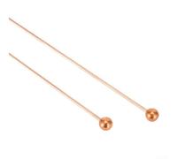 Lot de 2 tiges de sonde en cuivre pur à 99 % pour la détection de l'eau et la chasse au trésor, comprend un sac de protection pour un transport et un rangement faciles