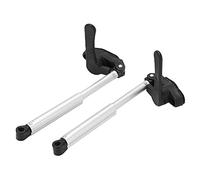 Lot de 2 tiges de support de fenêtre télescopiques en alliage d'aluminium résistant à l'oxydation, réglables de 180 à 230 mm, pour caravanes et yachts.