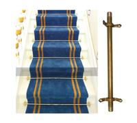 Lot de 2 tiges de support de tapis d'escalier de 80 cm - Durable et élégant pour appartements, théâtres, salles de concert - Fixateurs de tapis sécurisés