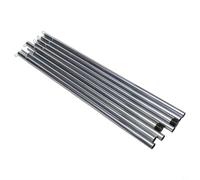 Lot de 2 tiges de support réglables en fer pour tente et auvent - 2 m de long - 16 mm de diamètre - Barres d'extension légères pour camping, randonnée, auvent en plein air - Avec sac de rangement