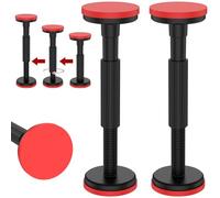 Lot de 2 tiges de support télescopiques, réglables de 18 à 45 cm, 3ème main, capacité de poids de 200 kg, support de support d'évier haute dureté, cadre de porte antidérapant, support télescopique