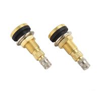Lot de 2 tiges de valve de pneu sans chambre à air TR618A pour trou de jante de 16 mm, valve de pneu agricole en cuivre avec grand alésage pour un remplissage facile, remplacement résistant à la