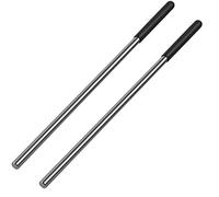 Lot de 2 tiges d'enroulement de 45,7 cm pour ressorts de torsion, barres d'enroulement en acier de 1,3 cm de diamètre pour ajuster ou remplacer les ressorts de tension de porte de garage avec poignée