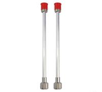 Lot de 2 tiges d'extension de buse de pulvérisation de peinture sans air, 25 cm, 30 cm, 50 cm, alliage d'aluminium et acier inoxydable pour peinture à haute portée, compatible avec filetage de 50 cm