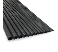 Lot de 2 tiges en fibre de carbone de 500 mm de longueur. Tube creux en fibre de carbone dépoli, utilisé for cerf-volant, avion télécommandé, armature ou support d'objets de bricolage.(4mm/3mm)