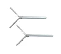 roba Broches en Y Lot de 2 - Accessoire pour Barrière easySafe+ - Portes et Escaliers - Compatibles Rallonges et Rampes - Fixation Antidérapante Sans Perçage - Embouts Caoutchouc