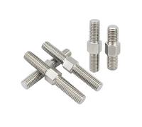 Lot de 2 tiges filetées à double extrémité M6 M8 à filetage gauche et droit, en acier inoxydable 304, tiges filetées à double tête(M8x90mm)