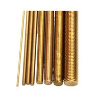 Lot de 2 tiges filetées en laiton M2,5 M3 M4 M5 M6 M8 M10, longueur 250 mm, boulon long, tige complète, goujon(M5 2PCS)