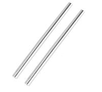 Lot de 2 tiges rondes en acier inoxydable 304 de 9,5 mm pour bricolage, artisanat, voiture, hélicoptère, avion - 305 mm de long