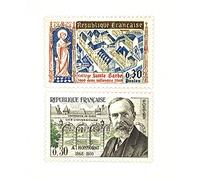 Lot de 2 Timbres de France Neufs de Collection de 1960. N’ 1277 et 1280. Collège Sainte-Barbe