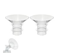 Lot de 2 tire-lait en silicone de 17 mm, accessoires compatibles avec Medela/Spectra/TSRETE/Momcozy S9/S12/S9Pro/S12Pro